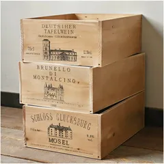 ワイン木箱　アンティーク　1個（3柄から選べます）BREA-1507