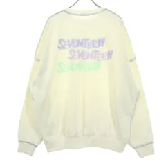 美品 SEVENTEEN セブンティーン 長袖 可愛いプリント トレーナー L ホワイト レディース 古着