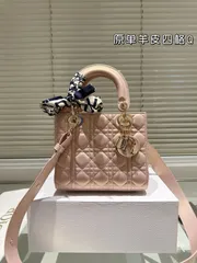 【今日特価】Dior Lady Dior Bag ディオール レディー ディオール バッグ（羊皮）-MM輸入