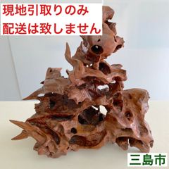 【配送不可、現地引取のみ、リユース品】流木の置物　流木オブジェ　A