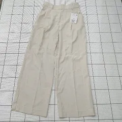 ◇ Φ vis ビス 無地 リネンワイドパンツ サイズＭ ベージュ系 レディース E  【1508250004063】