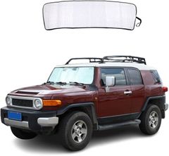えつく トヨタ FJ クルーザー 2007～2021年に対応 車用 サンシェード UVカット 日よけ フロントガラスサンシェード カーシェード フロントサンシェード 遮光断熱 夏 紫外線 コンパクト収納 内装パーツ カー用品(折り畳みタイプ)