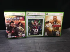MASS EFFECT 2, N3/ナインティナイン ナイツ, UFC UNDISPUTED 2010 XBOX 360 ソフト 3点まとめて mFF052 ● ★