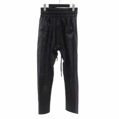 カタリスト/CVTVLIST 23AW LEATHER SIDESNAP レザー サイドボタン パンツ ブラック  サイズ メンズ1のサムネイル