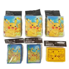 POKEMON ポケモン トレーディングカード 【6点セット】新品未開封 ピカチュウ大集合 デッキケース デッキシールド スリーブ ダメカンケース【中古】【送料無料】