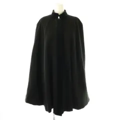 アナスイ ANNA SUI ウール ベロア ポンチョ アウター S 黒 /CX ■OSのサムネイル