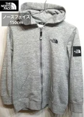【美品】THE NORTH FACE ノースフェイス グレーパーカー 150サイズ《0413-03》