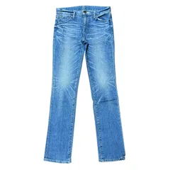 BLACK BY MOUSSY ストレッチ スリム テーパードデニム ライトブルー サイズ24 レディースXS ブラックバイマウジー