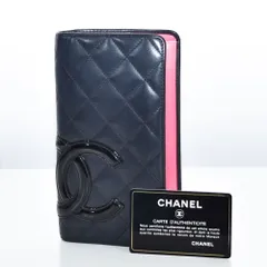 中古USED CHANEL 財布 2つ折り カンボンライン マトラッセ バイカラー 64857