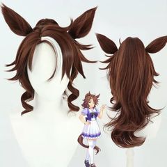 ウマ娘 プリティーダービー メジロパーマー コスプレ ウィッグ 耳付き