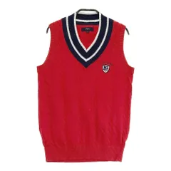 サイズ：M CALLAWAY キャロウェイ  Vネック ニットベスト  レッド系 [240101373417] ゴルフウェア レディース ストスト