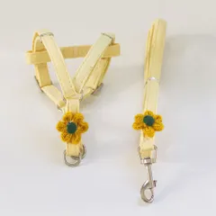 ☆ Bタイプ×イエロー ☆ Mサイズ ☆ ハーネス pmyhnes01 犬 リード ハーネス 胴輪 ペット かわいい ソフト 簡単装着 散歩 お出かけ 犬用 猫用 イヌ いぬ 猫 ねこ ネコ リボン 水玉 おしゃれ 可愛い