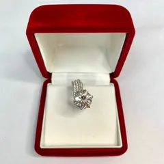 【極上美品⭐️新品未使用⭐️モアサナイト】 新世代のダイヤモンド  5ct  5カラット　安定した煌めき　 優れた耐久性　 メンテナンスフリー　 GRA社の保証ID/購入証明書付き　 当店テスターにて本物保証 （AYA） 0240510-2