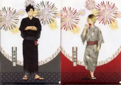 【中古】クリアファイル 音駒高校 縁日 A4和紙風クリアファイル2枚セット 「ハイキュー!!」