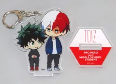 【中古】同人アクセサリー・小物系 【僕のヒーローアカデミア】アクリルスタンドキーホルダー 轟焦凍＆緑谷出久(へぎ) 2018/lapin