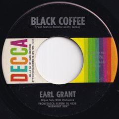 Earl Grant Black Coffee / I'm Just A Lucky So And So Decca US 25626 211809 JAZZ ジャズ レコード 7インチ 45
