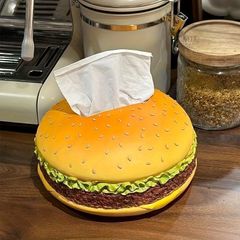 新品 ティッシュケース ティッシュカバー ハンバーガー ホルダー カバー ユニーク インテリア POP おもしろ雑貨 かわいい キッチン キッズ