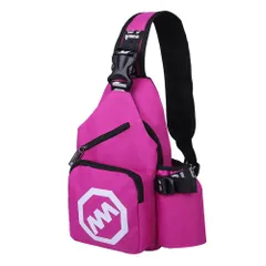 ショルダーバッグ ボディバッグ レディース メンズ 斜めがけ 肩掛け リュック ワンショルダーバッグ おしゃれ 防水 軽量 旅行 男女兼用 (ピンク)