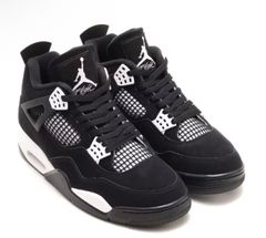 NIKE AIR JORDAN 4 RETRO WHITE THUNDER エアジョーダン 4 レトロ リマスタード ホワイトサンダー  WHITE-BLACK FQ8138-001