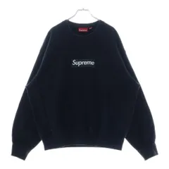 SUPREME (シュプリーム) 25SS Washed Box Logo Crewneck ウォッシュ加工 ボックスロゴ クルーネック トレーナー ブラック