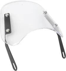sakurawing 汎用 バイク スクリーン 防風 ウインド シールド 金具付 ライトカウル メーター 丸目 バイザー オートバイ(クリア)