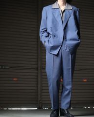 Scabal 2pieces set up double breasted × 2tuck slacks スキャバル 2ピース セットアップ スーツ ダブルブレステッド × 2タック スラックス