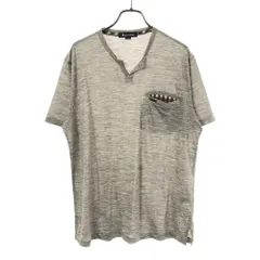 アクアスキュータム 日本製 リネン 半袖 Tシャツ L グレー Aquascutum ポケT メンズのサムネイル