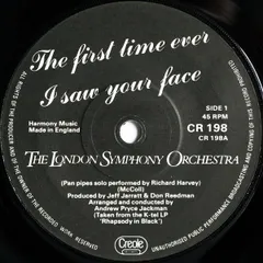 英7” London Symphony Orchestra The First Time Ever I Saw Your Face / Standing In T CR198 Creole Records /00080