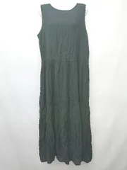 ◇ And Search アンドサーチ シンプル ノースリーブ ロング ワンピース サイズM ブラック レディース P  【1406240042128】