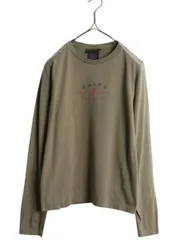 【お得なクーポン配布中!】 90s ラルフローレン プリント 長袖 Tシャツ レディース M / オールド ポロ ロンT ウィングフット ロングスリーブ カットソー クルーネック