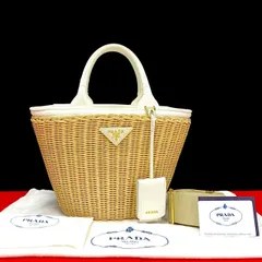美品 プラダ かごバッグ 2way