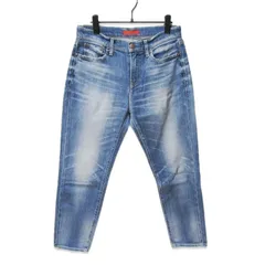 美品 RED CARD レッドカード デニムパンツ 64527 Synchronicit レディース USED加工 インディゴ 26 27111030