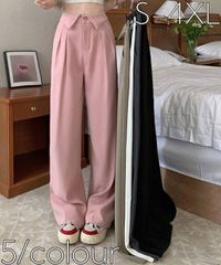 パンツスーツ レディース テーパード ハイウエスト OL オフィス ロング丈   ゆったり 大人 きれいめ 履きやすい 通勤