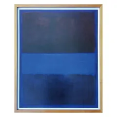 絵画 マーク ロスコ NO. 61 RUST AND BLUEBLUE, 1953 抽象画 額付 シンプル フレーム付き アート リビング 玄関 廊下 寝室 飾る オフィス エントランス ロビー 4Lサイズ おしゃれ 壁掛け 絵
