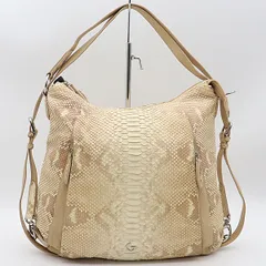 美品 GRES パイソン シルバー金具 2Way ハンドバッグ ショルダーバッグ OGH 2000000 NSK