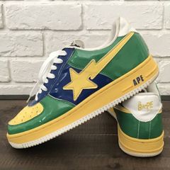 bapesta ベイプスタ エナメル 29cm A BATHING APE - BAPE STA College ベイプスタ 水色 29cm us11の