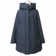 ユニクロ UNIQLO 21AW ハイブリッドダウンショートコート 211-439711 フード ジップアップ M 紺 ネイビー X