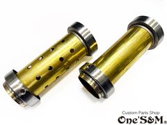 Ｚ音 真鍮インナー マフラーサイレンサー レーシング インナーバッフル Z音 70π対応　140㎜ショート