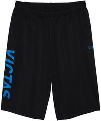 【卓球新品ウエア】VICTAS V‐NJHP058 ジャージハーフパンツ／XS／ブラック