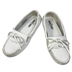 新品未使用　MINNETONKA レザー ホワイト25cm サイズ8 2025年最新】minnetonka 白の人気アイテム - メルカリ