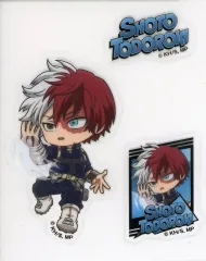 【中古】シール・ステッカー 轟焦凍 デフォルメプラステッカー 「僕のヒーローアカデミア ANIMATION展 -全面戦争編-」