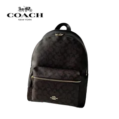 COACH コーチ シグネチャー・リュック F58314 ブラウン バックパック ...