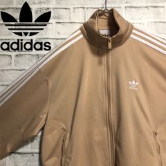新品S⭐️adidasトラックジャケット 刺繍 ベージュ×モカブラウン 山本