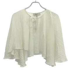 Sea New York シーニューヨーク 25SS Delilah Pleated Cupro Cape Blouse ケープブラウス  ホワイト OSのサムネイル