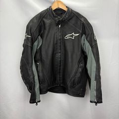 alpainstars レザージャケット パンチング 着用回数少ない - メルカリ
