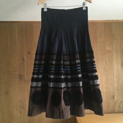 美品 sacai サカイ 20SS プリーツ シアー リボン ブラウス1 20-05024 