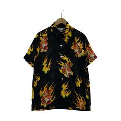 WACKO MARIA　アロハシャツ　ブラック　S