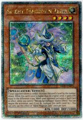 遊戯王/英語版/EU版/サイレント・マジシャン・ゼロ/Silent Magician Zero/クォーターセンチュリーシークレットレア/1st Edition/レガシー・オブ・デストラクション/LEDE-EN003