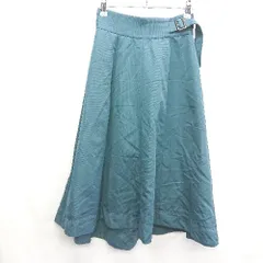 ◇ B:MING byBEAMS 膝丈 台形 スカート サイズS グリーン レディース E  【1407020003230】