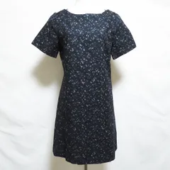 #snc ソニアリキエル SONIARYKIEL ワンピース 38 黒 青 紫 花柄 半袖 レディース [729087]のサムネイル